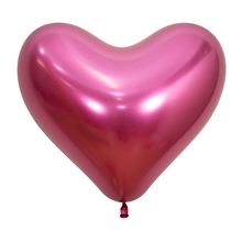 М14 Сердце Фуксия, Рефлекс (Зеркальные шары) / Reflex Fuchsia, 50 шт