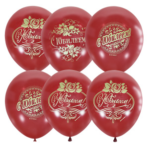 M12 С Юбилеем Декоратор (шелк) CHERRY RED 2 ст. 