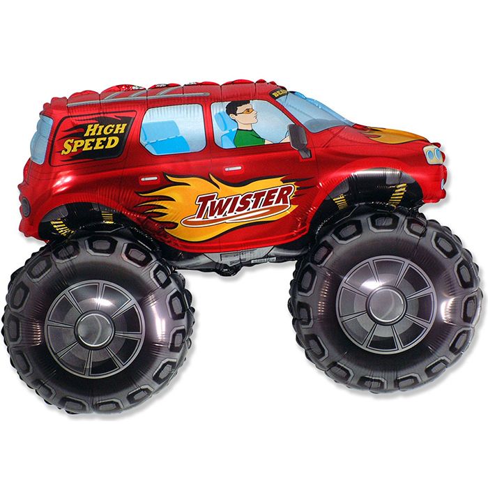 Большой внедорожник(красный) / Big wheel мини