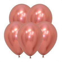 М12 Рефлекс Розовое золото (Зеркальные шары) / Reflex Rose Gold 50 шт.