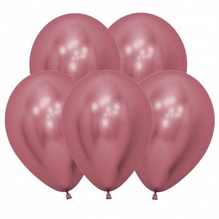 М12 Рефлекс Розовый, (Зеркальные шары) / Reflex Pink 50 шт.