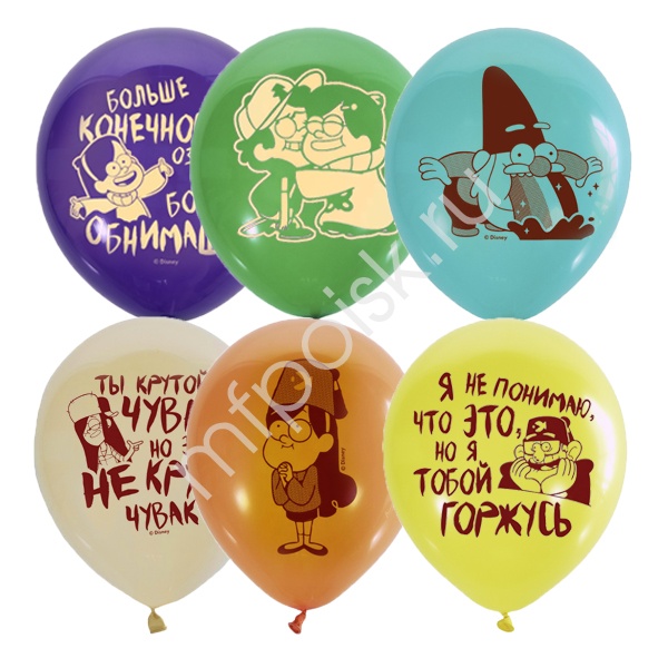 М12 Дисней Гравити Фолз Пастель+Декоратор (шелк) 2 ст. рис 25шт