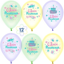 М12 С Днем Рождения! Хрустальные подарки, Ассорти, кристалл, 1 ст, 25 шт.Колумбия